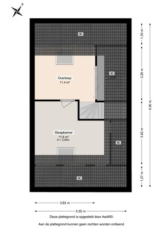Floorplan - Kaag 13, 9801 RE Zuidhorn